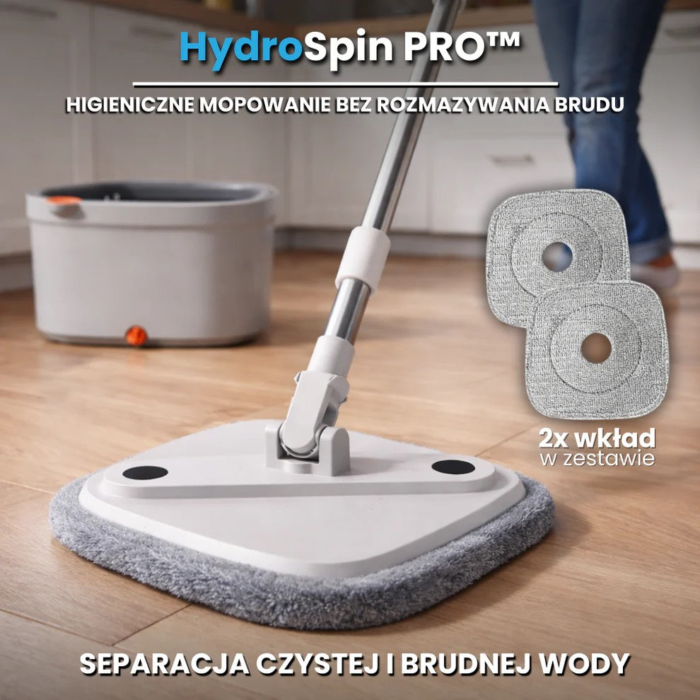 HydropSpin PRO- Mopoland Samoczyszczący mop z separacją czystej i brudnej wody